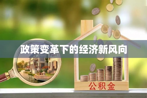 黄岩政策变革下的经济新风向